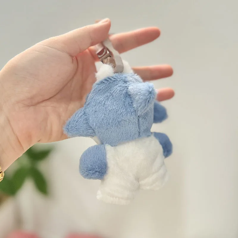 Adequado para mini 10cm labubu4.0 pingente de pelúcia boneca roupas com capuz tubarão boneca acessórios bonito presentes do feriado presentes de aniversário