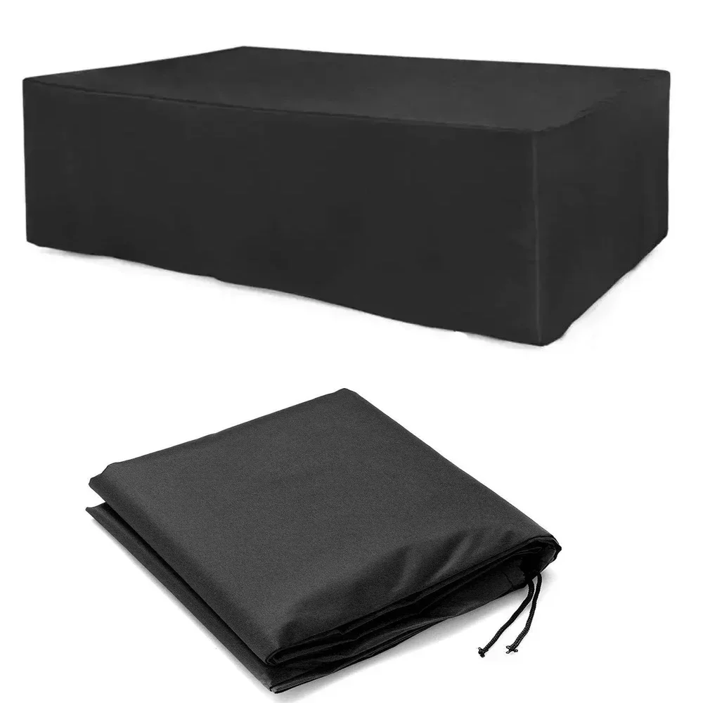 High Quality Outdoor Patio Waterproof Covers Furniture Rain Snow Chair Covers for Sofa Table 210D Oxford Cloth Black Dust Cover