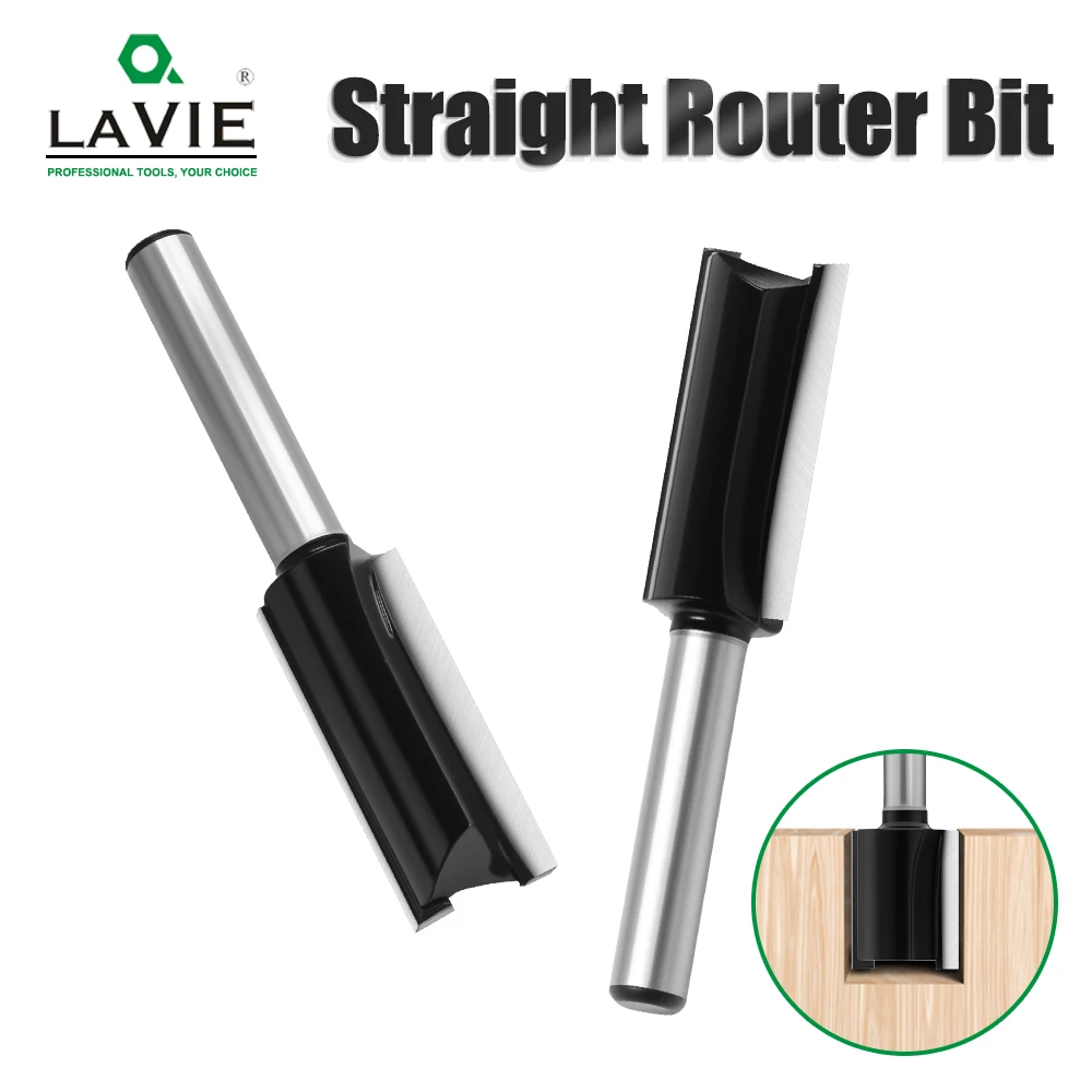 

LAVE 1pc 1/4 Inch Shank Woodworking Router Bit - Black Oxide Coating For Woodworking Slotting C07002