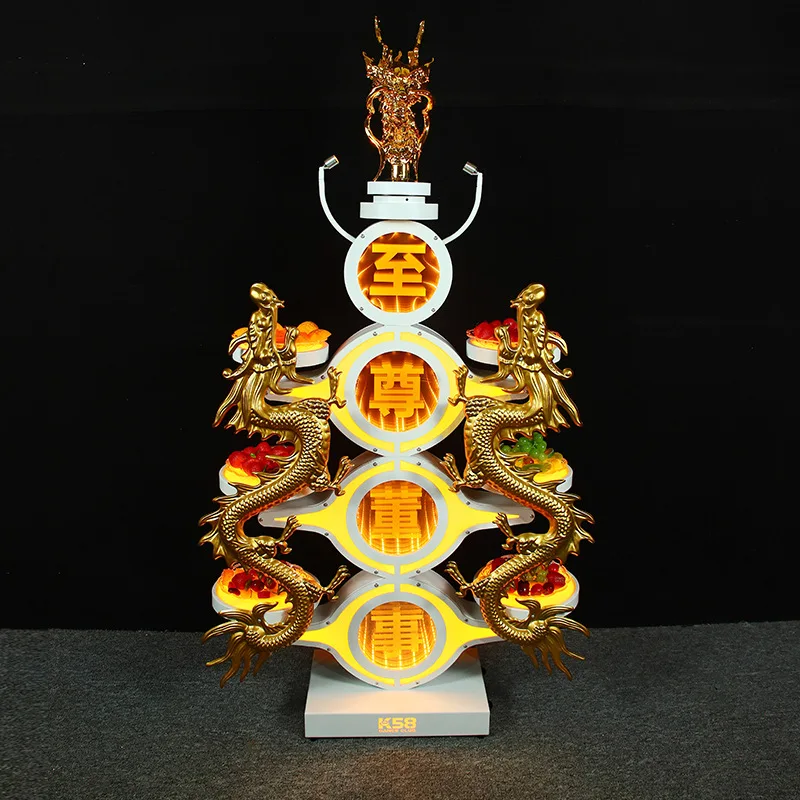 

Бар, ночной клуб, светящийся фруктовый режиссер, вращающаяся стойка для тарелок с фруктами золотого дракона и экраном дисплея, КТВ, эксклюзивная закуска pl