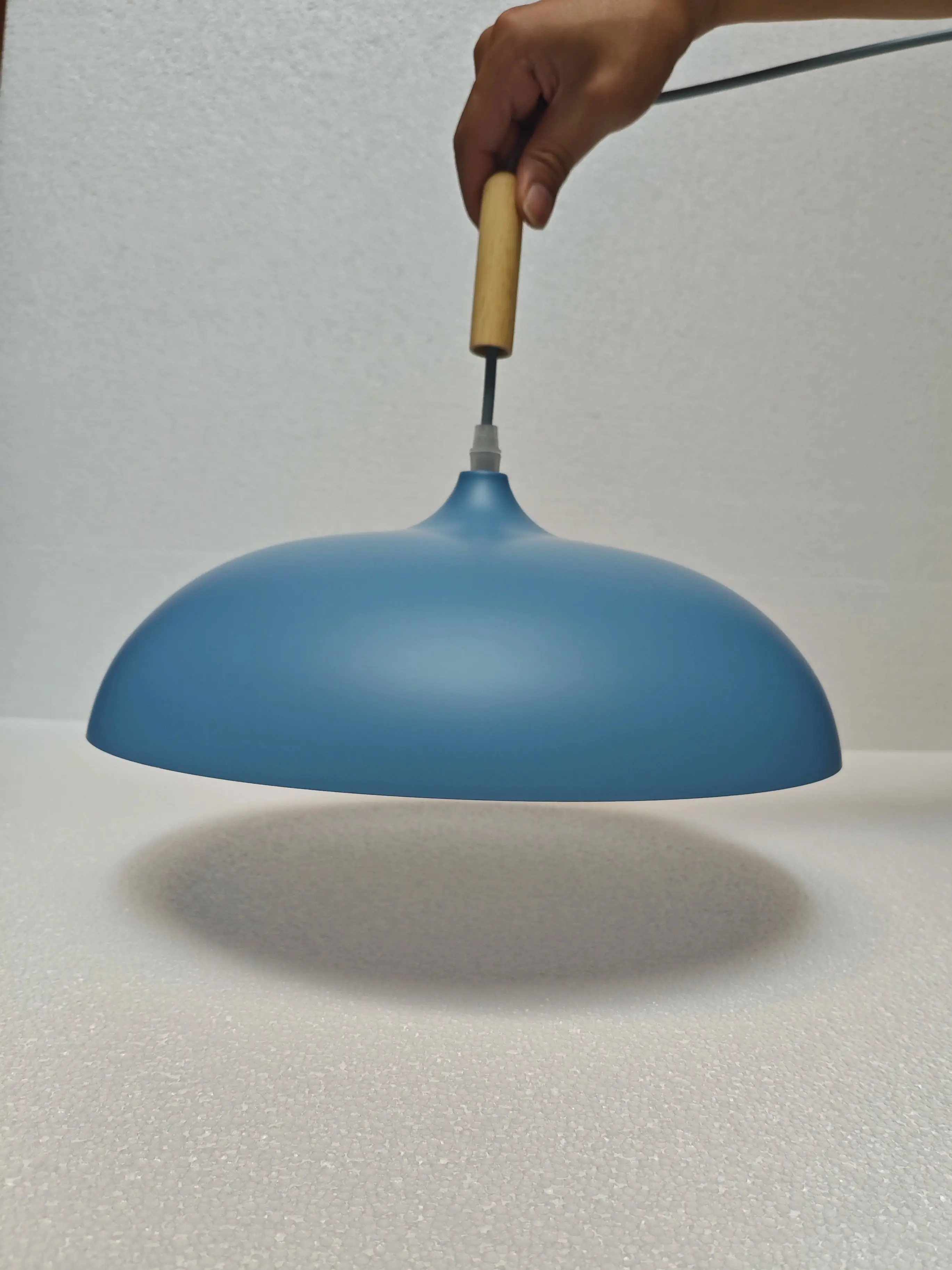 Lampe suspendue minimaliste en aluminium et bois, ampoules Edison E27, design moderne, luminaire décoratif d\'intérieur, article art déco, 110/220V