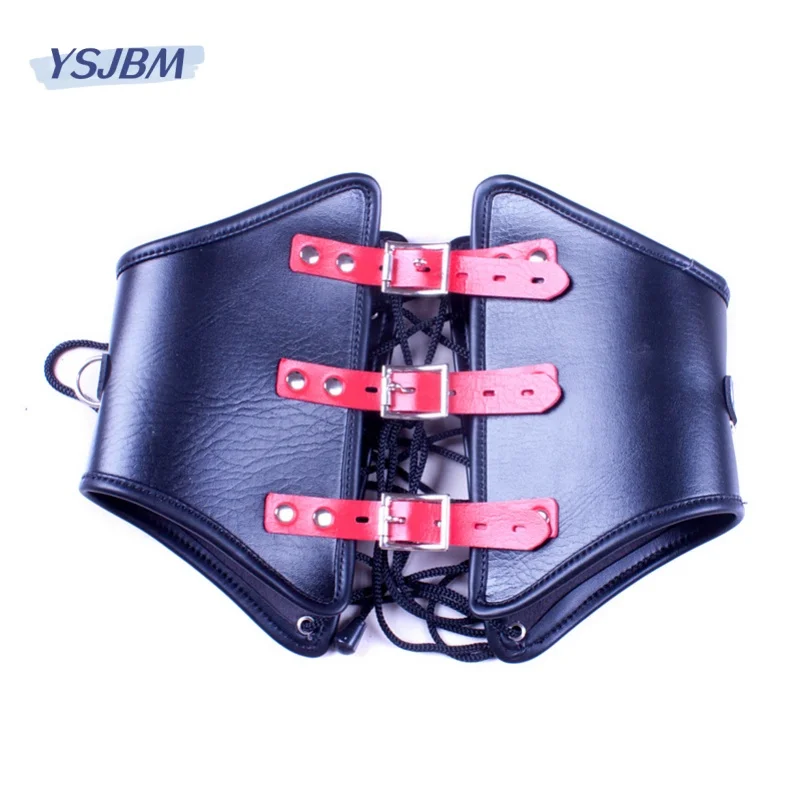 YSJBM Erotic Leather Corset Sex Toys with Fetish Slave Restraint Waist Costume for Women BDSM Bondage Sexy Lingerie Accessories