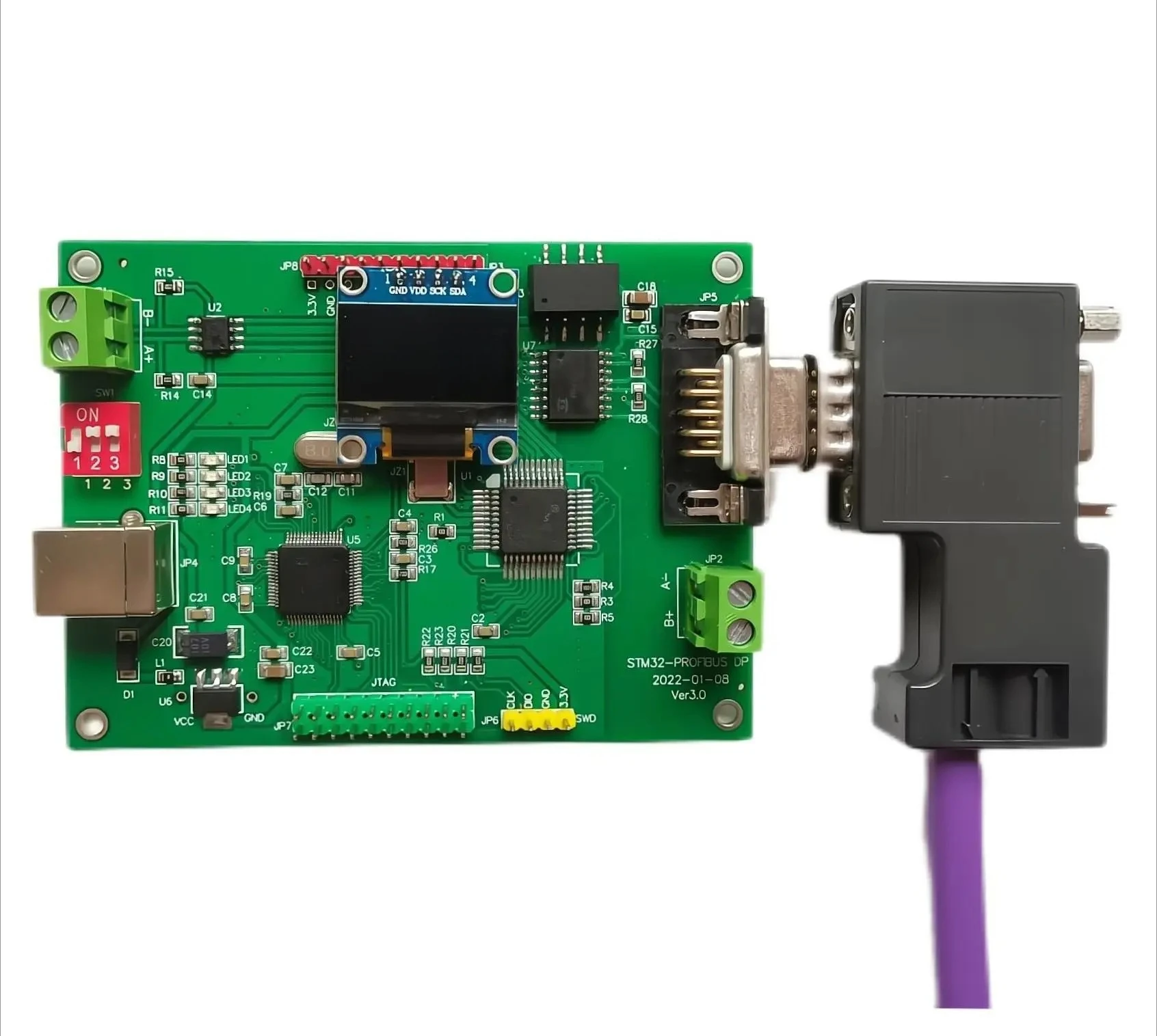 Profibus DP development board slave station based on STM32 Provide Simulate Master Station Debugging Slave Station C Source Code
