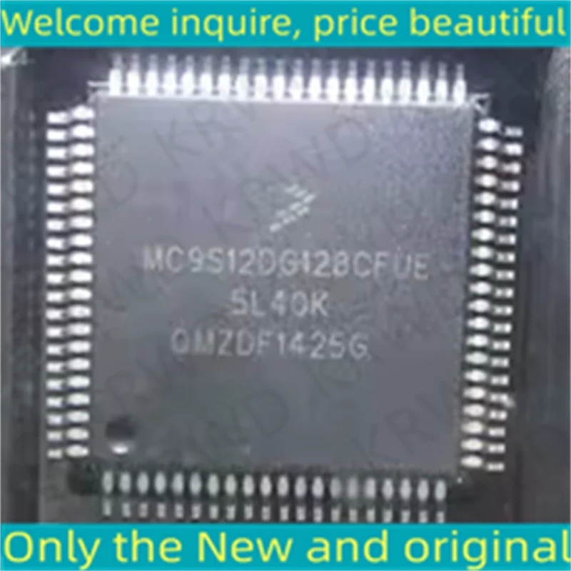 2PCS MC9S12DG128CFUE New and original MC9S12DG128CFUE MC9S12DG128CF MC9S12DG128 QFP-80