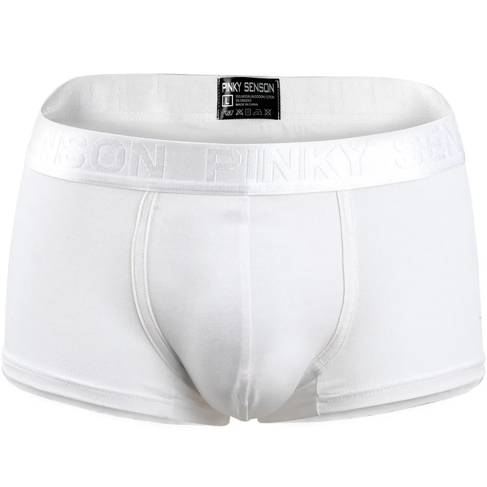 Boxer en Coton Blanc U Convexe pour Homme, Poudres de Bulge, Short, Solide, Document, Caleçon, Mode, Nik, Zones Respirantes