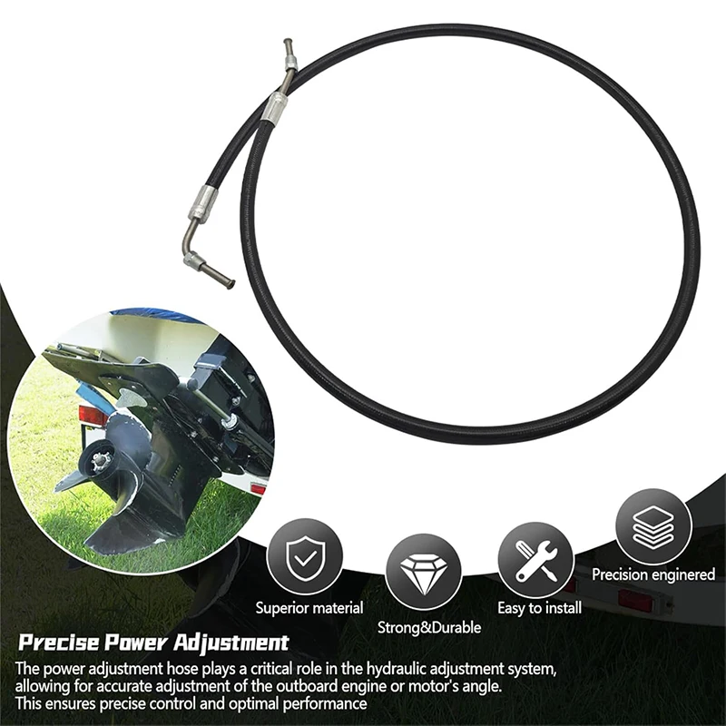 18-2436 Power Trim Hose Replacement for Mercruiser R, MR, Alpha One, Gen II &Bravo Stern Drives 32-95859, 32-861128,9-71512
