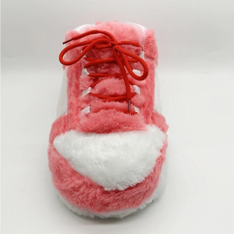 winter style multi-color warm trainer slippers indoor slides women and men size