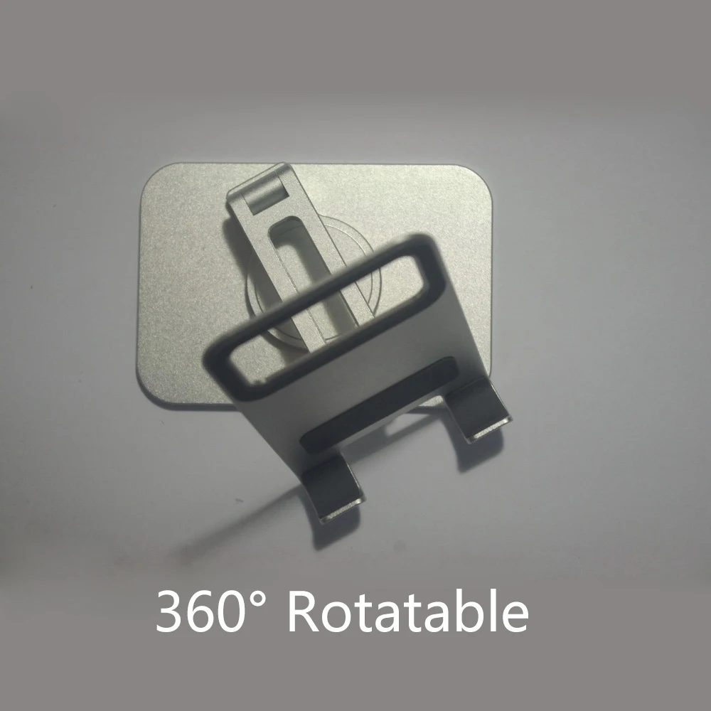 Luxury Deluxe Aluminium alloy Frosted Rotatable & Foldable Replicate Silver Space Grey Metal Phone Holder