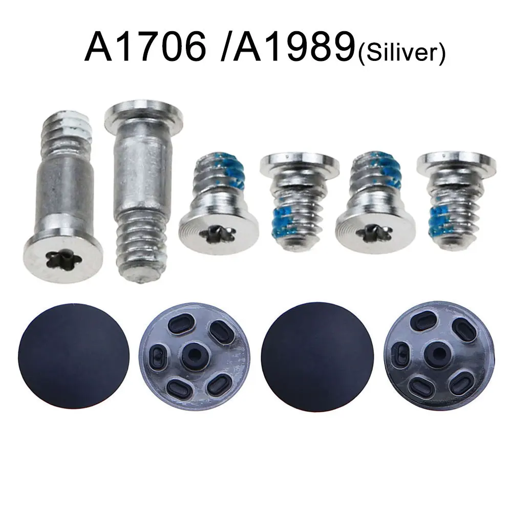 1Set Bottom Fall Abdeckung Schrauben Bottom Fall Gummi Füße Fuß Pad Für MacBook Pro Retina 13 "15" A1706 a1989 A1707 A1990 A1708