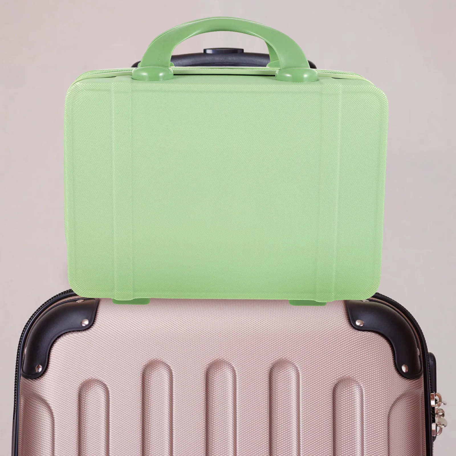 Travel Makeup Case Small Makeup Suitcase Portable Lightweight Organizer Hard Mini Suitcase Bag for Women Large Capacity