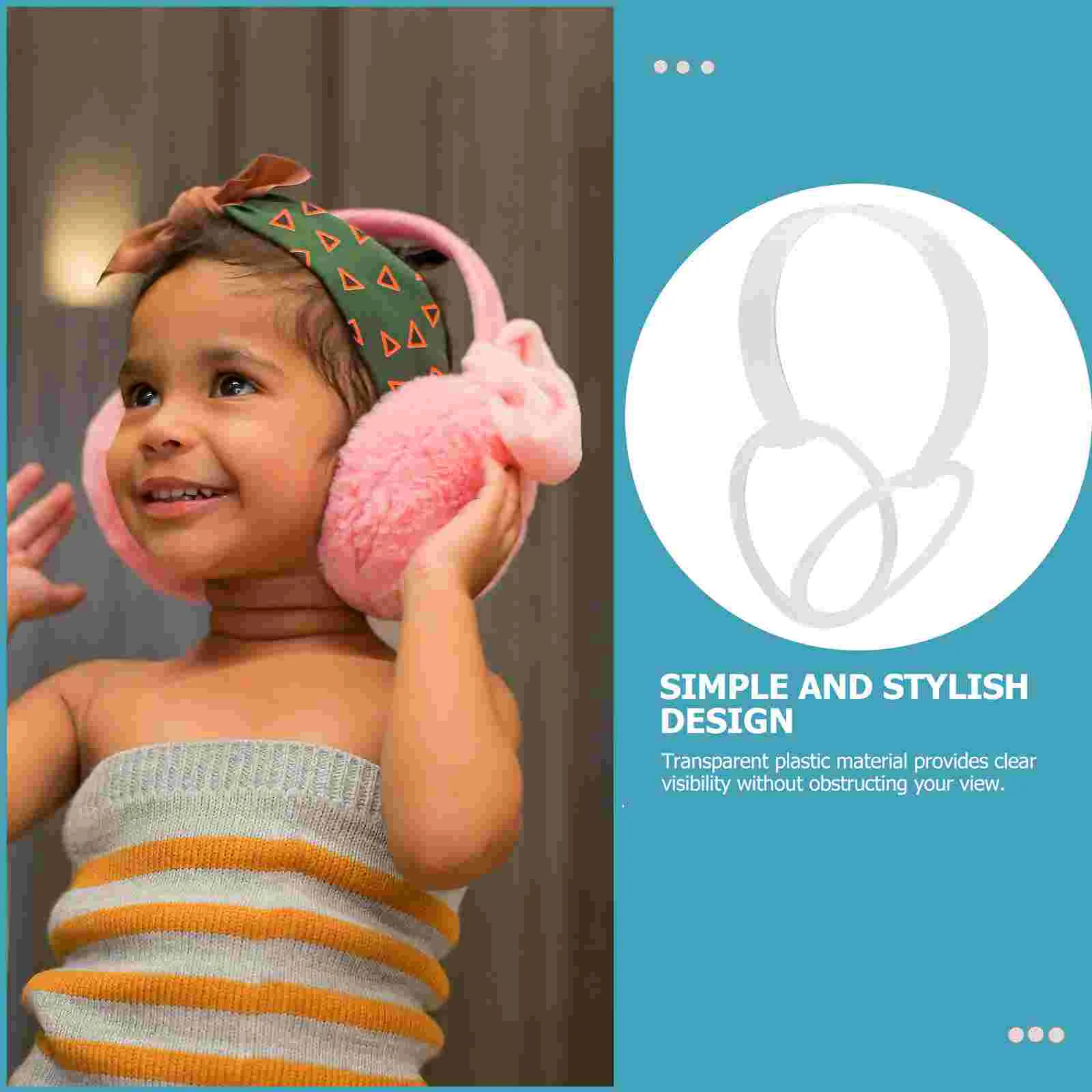 10 ชิ้น Earmuff กรอบชั้นวางสําหรับ DIY ทําผู้ถือพลาสติกฤดูหนาว WARM กรอบ