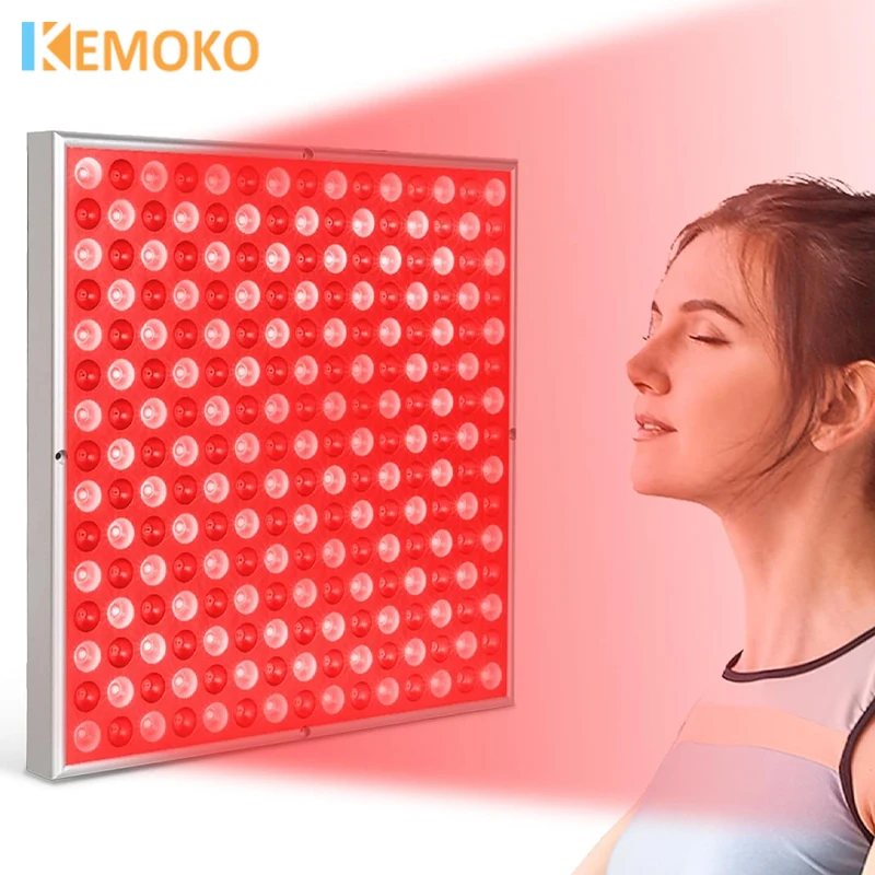 Lâmpada de painel de terapia de luz vermelha led para cuidados com a pele facial antienvelhecimento beleza 225 luz led 45w alívio da dor corporal ferramentas de fisioterapia