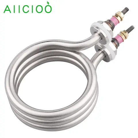 AIICIOO 나선형 침수 가열 요소 220v 커피 파이프 M12 증류 용 전기 온수기 600w/800w/1200w/2300w SUS304