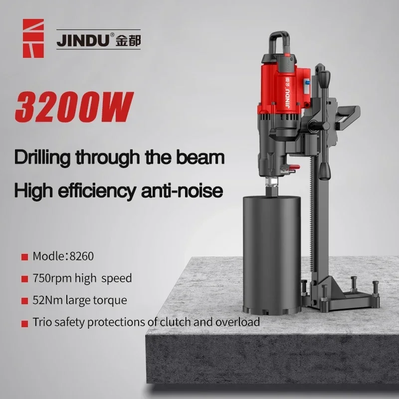 new model CF-9220 3200W  9 inch 230mm 900rpm diamond core drill machine with bracket