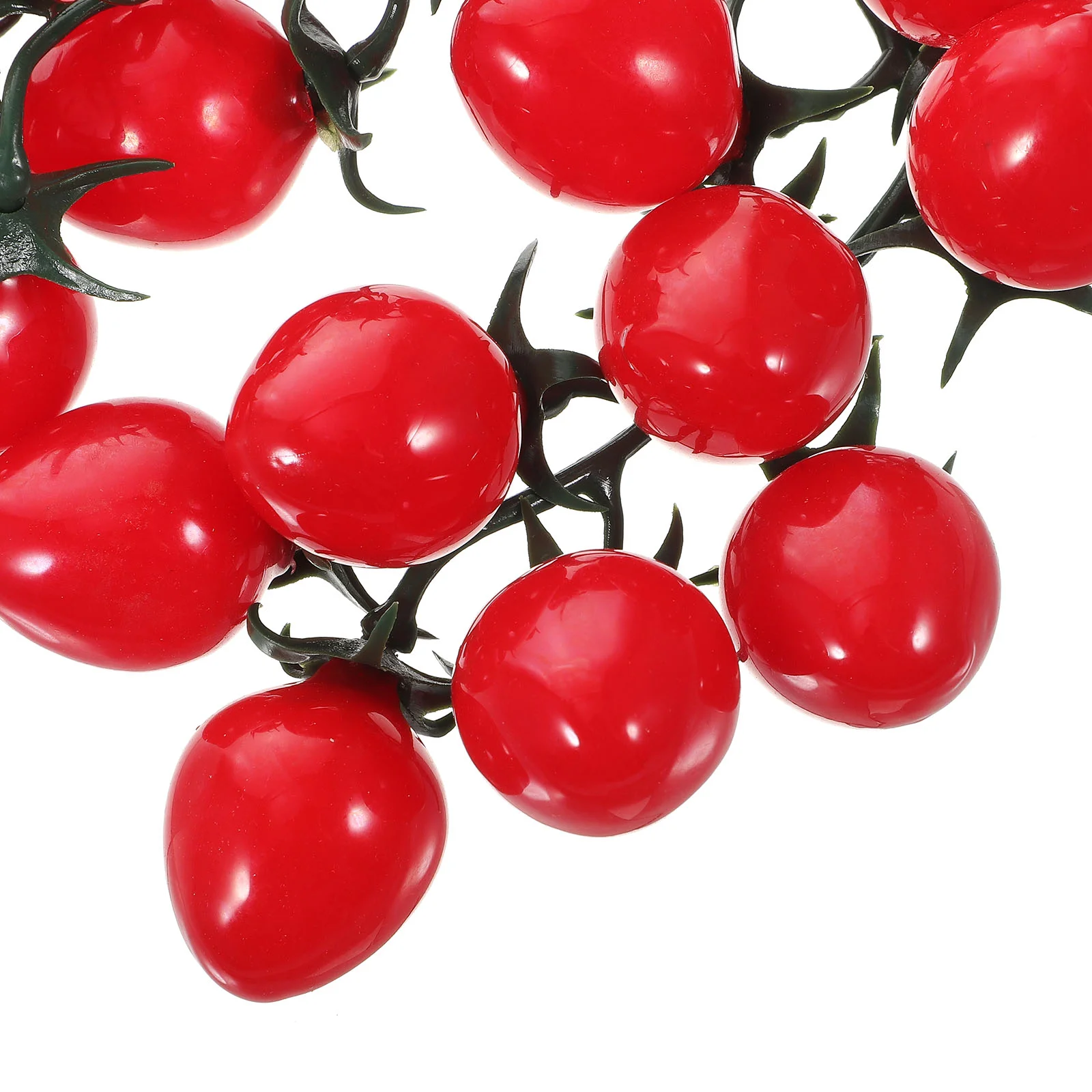 Simulated Cherry Tomatoes Photo Prop Decor Realistic Plastic Artificial Pendant Fake Lifelike Fruit Adorn Supplies