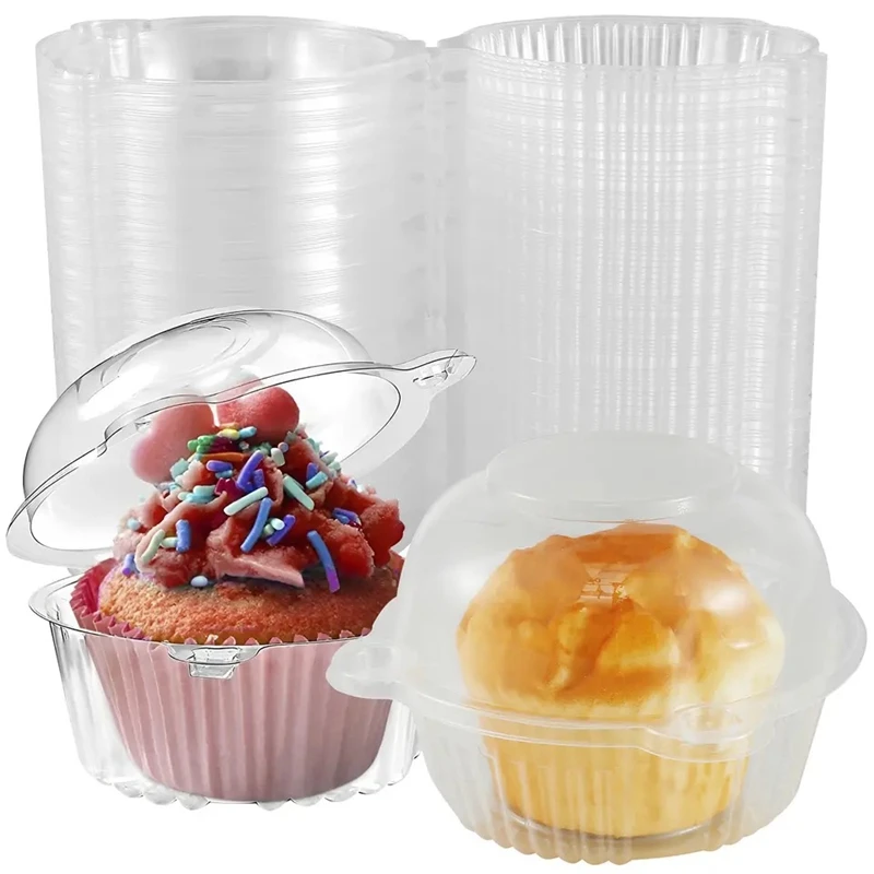 

30/50Pcs Cake Packaging Box Cupcake Muffin Container Pastry Dessert Holder for Wedding Birthday Party Decor Supplies Baby Shower