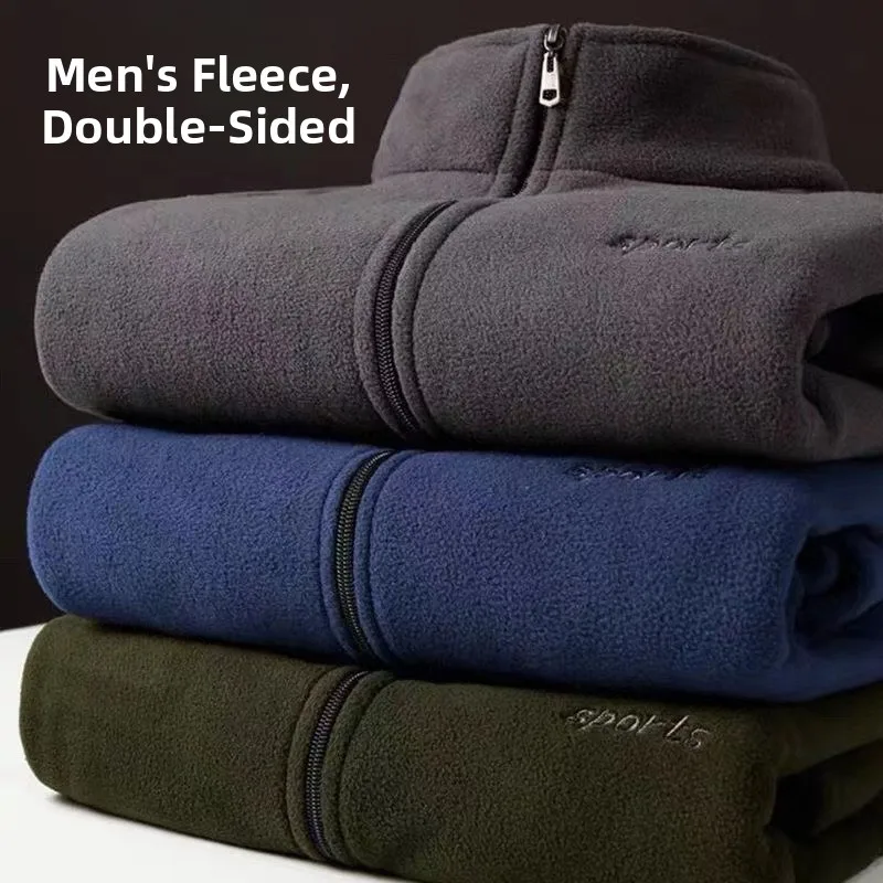 

Мужской трикотажный кардиган Jaet на подкладке Fce Warmthly Sle Thiened Dad Clothes Stand Fit Faion Urban Long Sve на молнии