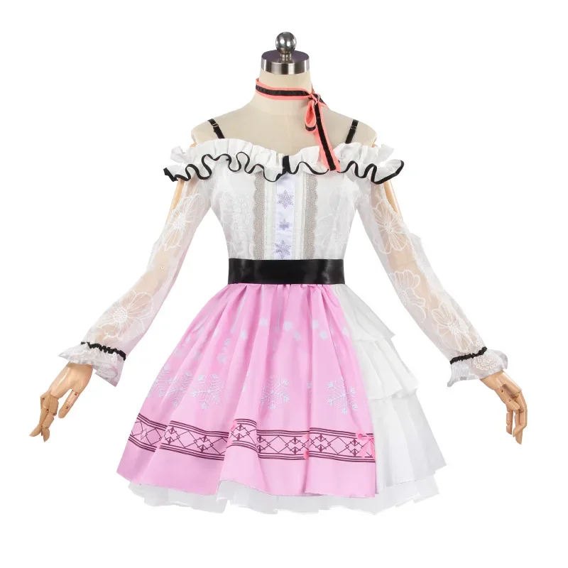 In Stock Nikki Cosplay Costume Ainme Game Infinity Nikki Cosplay Pink Dress Halloween Party Outfits for Women