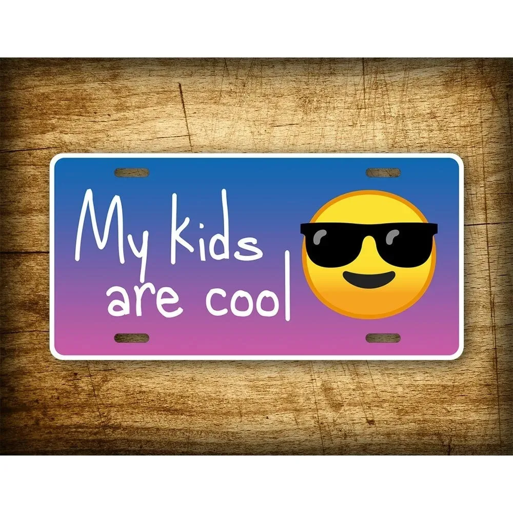 Cute Goofy Metal Decorative Tag, Customized Personalized Plaque, Pink Blue 