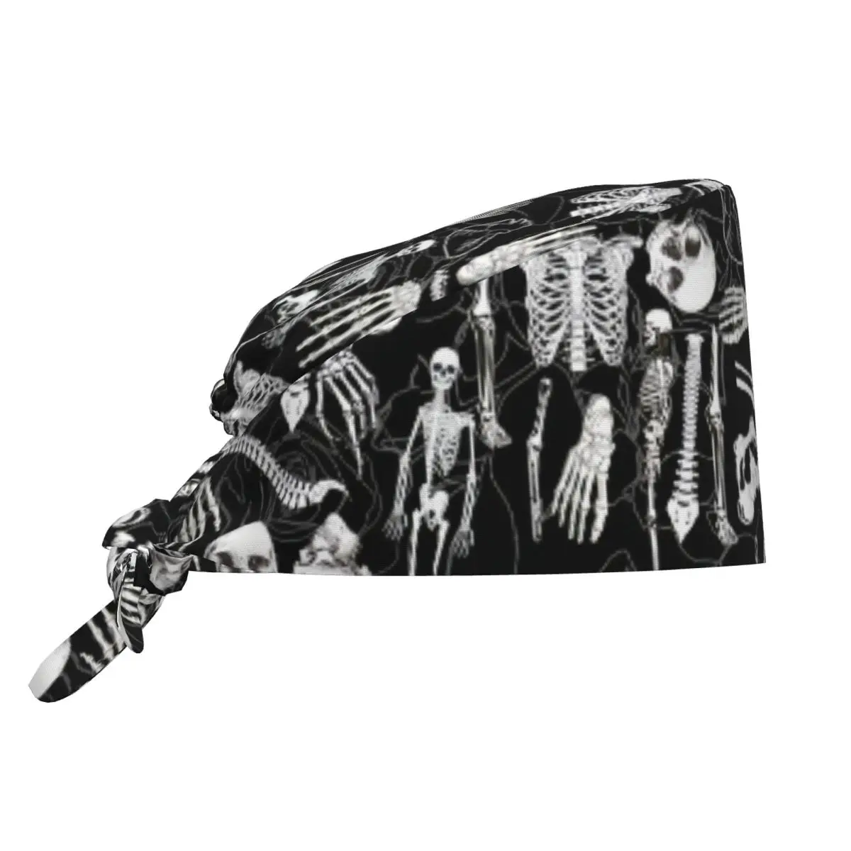 

Custom Gothic Anatomy Skull Bones Ribcage Printed Medical Staff Scrubs Hat Unisex Doctor Nursing Surgical Cap Scrub Caps