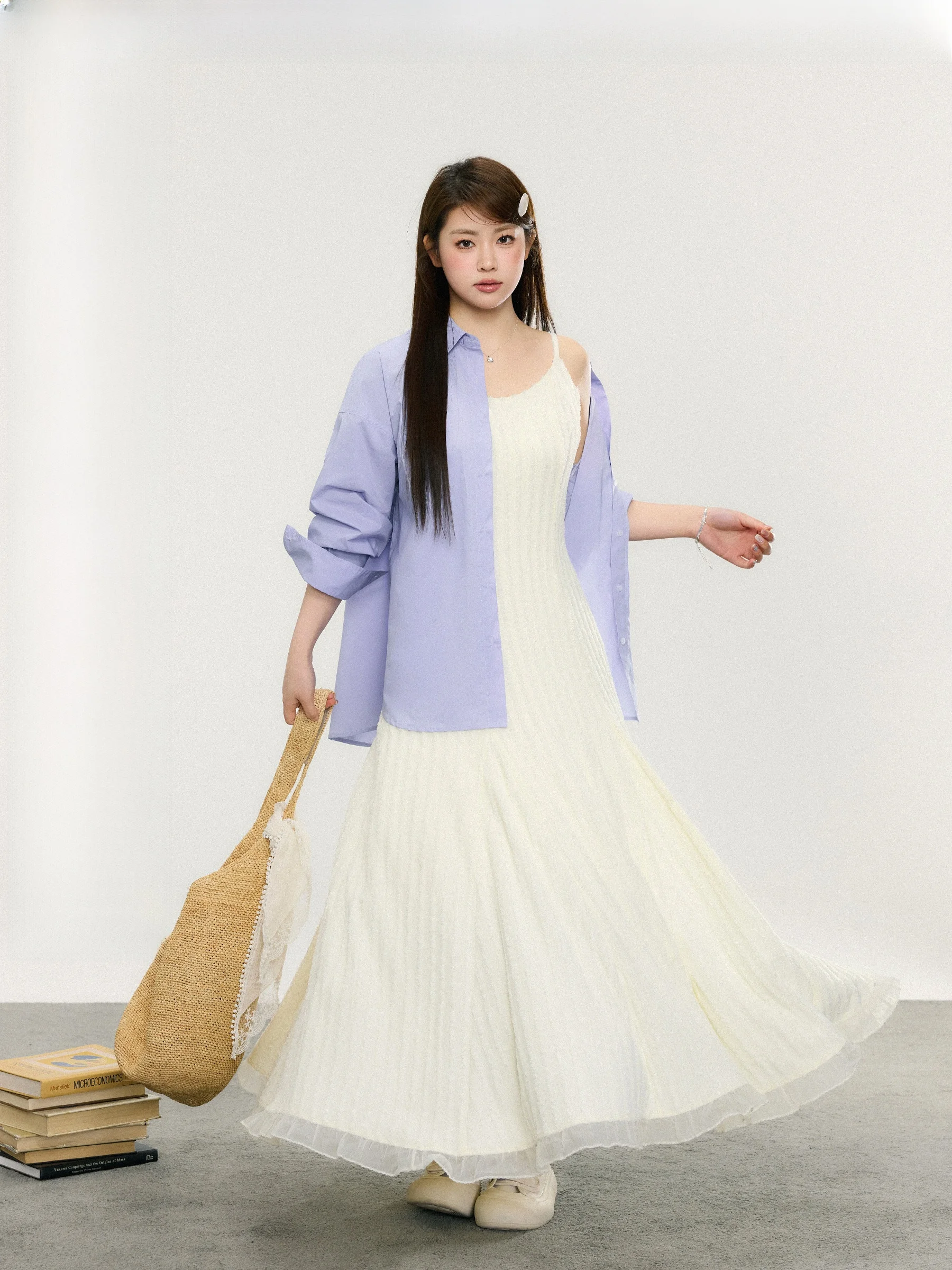 

Платье макси Jiu Workop Romantic Rhythm с кружевными бретелями и 3D-вышивкой, с цветочным принтом, больших размеров, для весны и лета