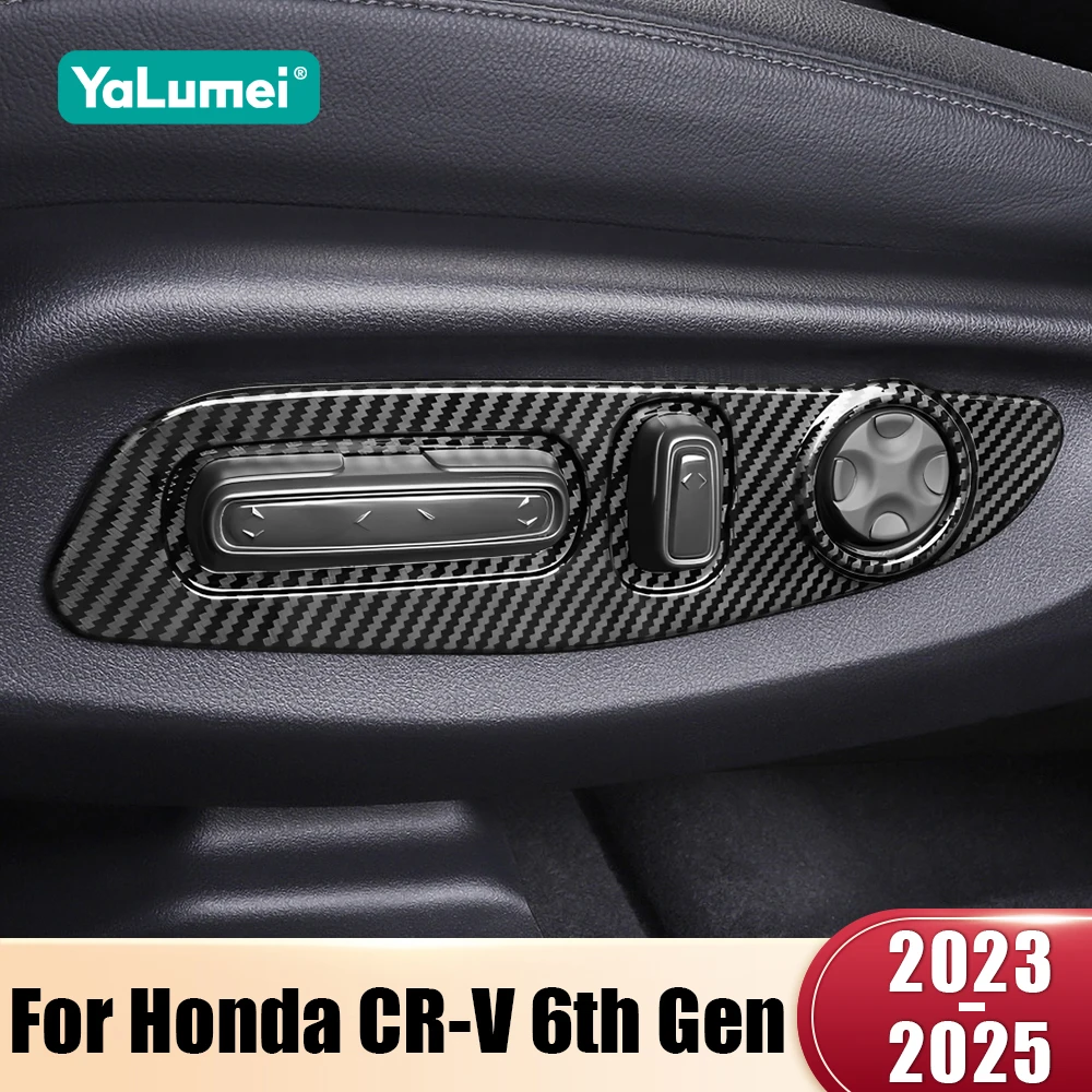 Für Honda CR-V 6th Gen 2023 2024 2025 CRV Hybrid ABS Auto Sitz Einstellung Schalter Panel Abdeckung Trim Aufkleber dekoration Zubehör