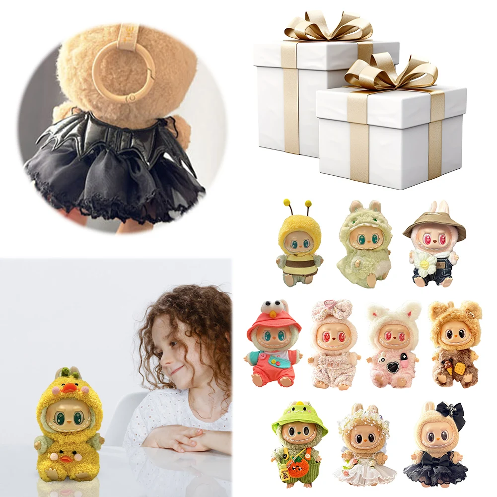 

Kawaii Doll Clothes Plush Cartoon Cute Clothes Doll Changing Clothes Dolll Clothes Suit Dolls Accessories Christmas Gift