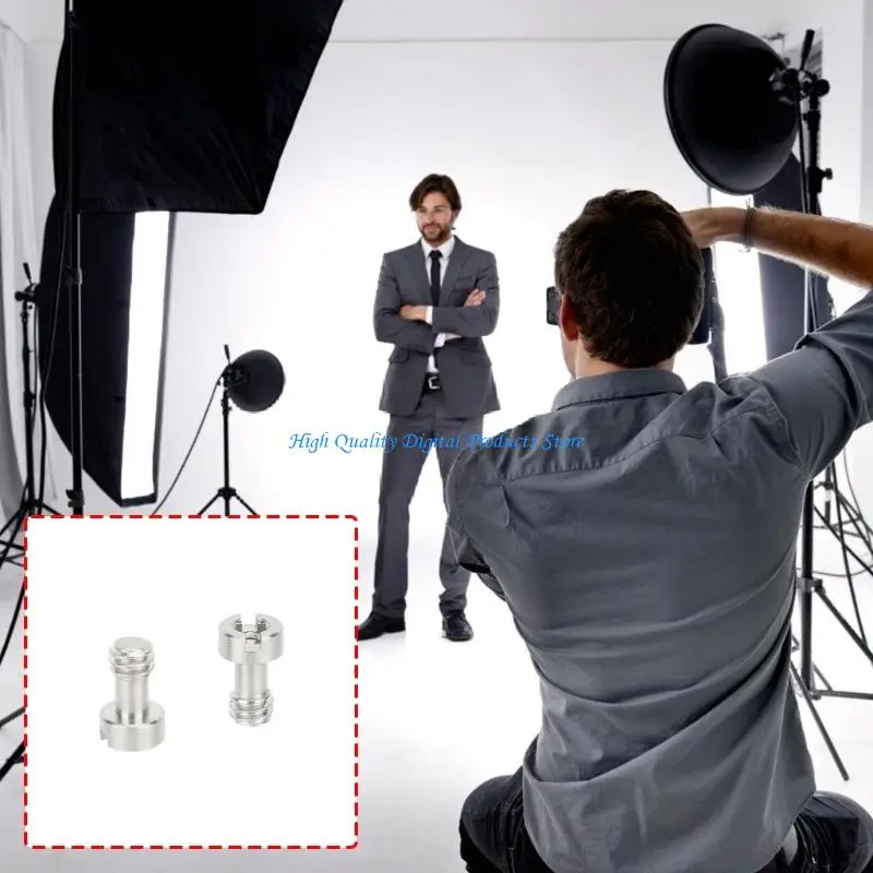 

U2JE Aluminum 1/4inch Camera Long Screw Hexagonal Screw for Camera Tripod Monopod Baseplate Quick Release Plate Accessories