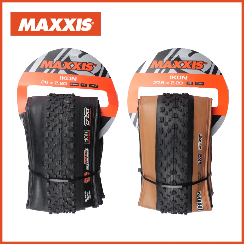 MAXXIS IKON Bicycle E-BIKE Folding Anti Puncture EXO / TR Original Tubeless Tire For MTB 26x2.2/2.35 27.5x2.2/2.35 29x2/2.2/2.35