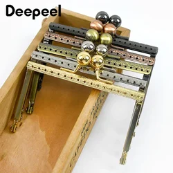 2/5/10Pcs Deepeel 10.5cm Metal Bag Handle Embossed Purse Frame Kiss Clasp for Handbag Handmade Brackets Sewing Bags Accessories