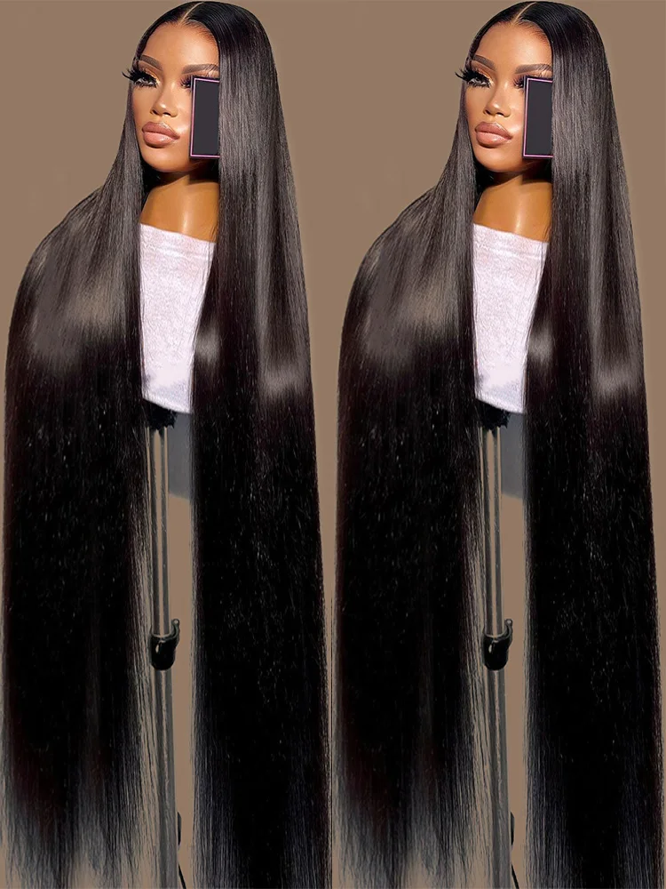 180 Density 13x4 13x6 360 Transparent Bone Straight Lace Front Human Hair Wigs MYLOCKME Brazilian Frontal Wigs For Women