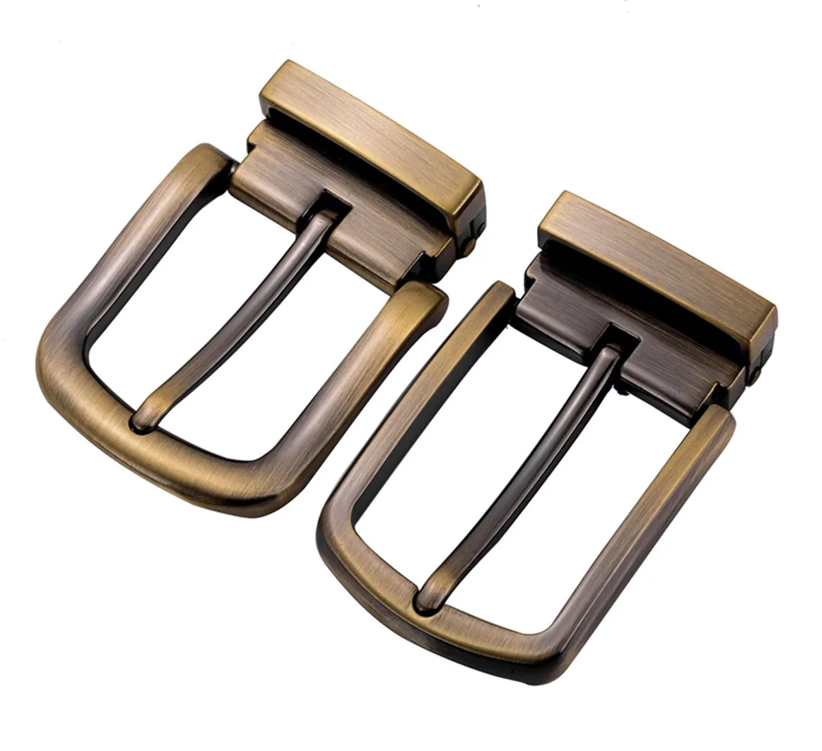 Retro Needle-Style Men's Leather Belt Buckle Alloy 35MM 40MM Waistband Clip for Casual Young Men's Pants