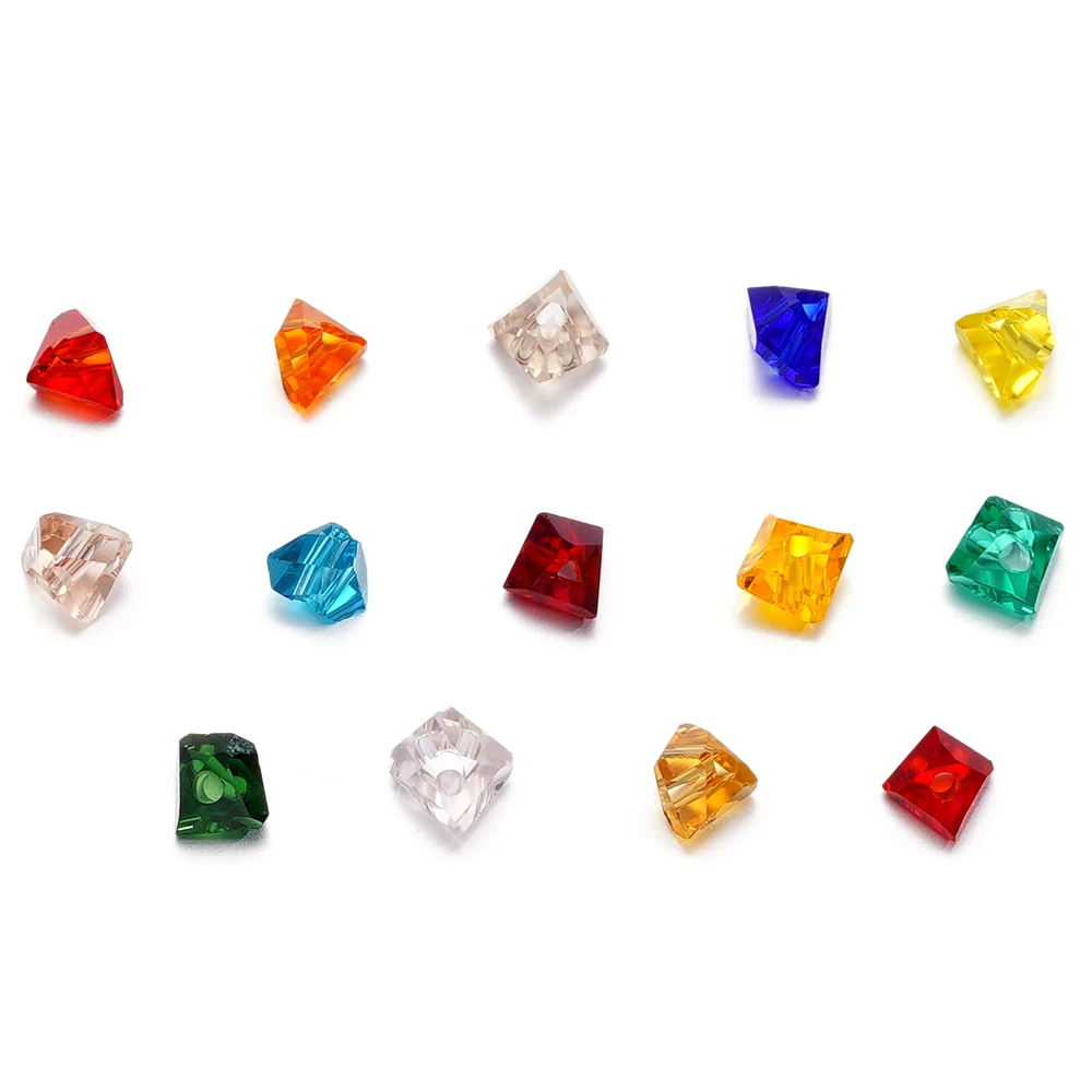 A string 4mm 6mm Irregular Crystal Glass Beads Necklace Czech Rondelle Loose Beads For DIY Jewelry Bracelet Making Accessories image 6
