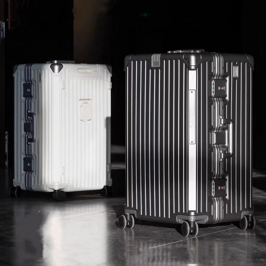 30/28/26/24/20 بوصة حقيبة سفر عالية الجودة رشاقته مادة الكمبيوتر حقيبة تروللي بعجلات مع إطار من الألومنيوم TSA قفل المتداول الأمتعة #2
