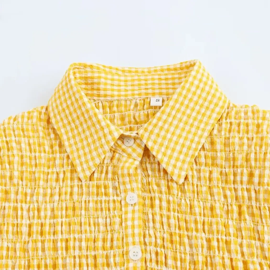 فستان نسائي منقوش للربيع بأكمام قصيرة وأزرار فساتين قصيرة ملابس نسائية جديدة في فساتين الحفلات 4661327 #3