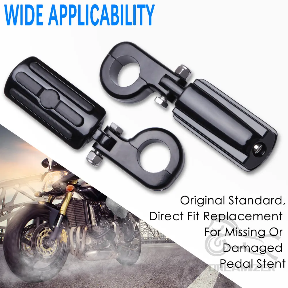 

Universal 32mm Engine Guard Crash Bar Highway Pegs Footpeg Mount For Yamaha Kawasaki Suzuki Harley Honda Touring Sportster