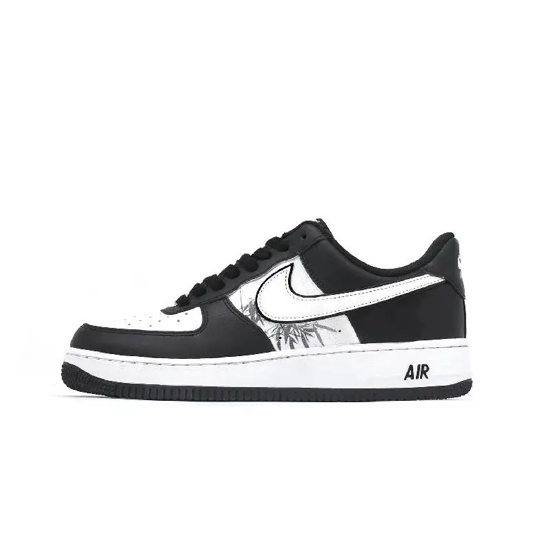 【Customize】Nike Air Force 1 Skateboarding Shoes Unisex Low-top Black/white Sneakers shoes DV0788-001