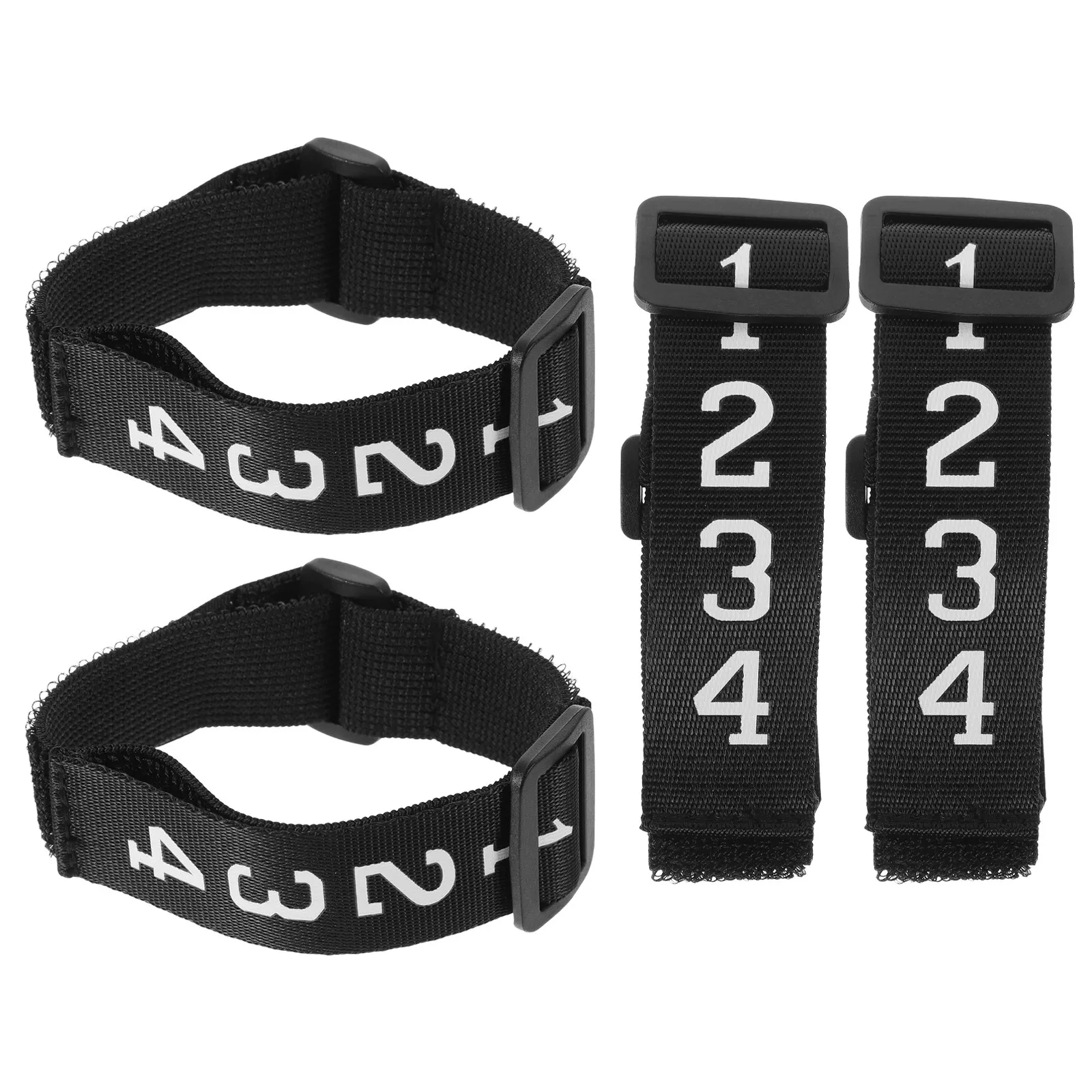 

4pcs Referee Wristband Official Gear Durable Football Numbered Wristband Smooth Grip For Soccer Football Accessories