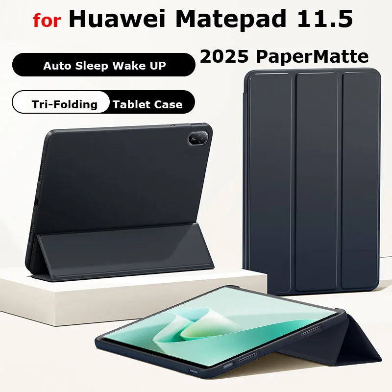 

Tri-fold Case for Huawei Matepad 11.5“” 2025 PaperMatte 11.5-inch S Air 11.5 11 2023 2021 SE 11 Inch Pro 11 10.4 Leather Cover