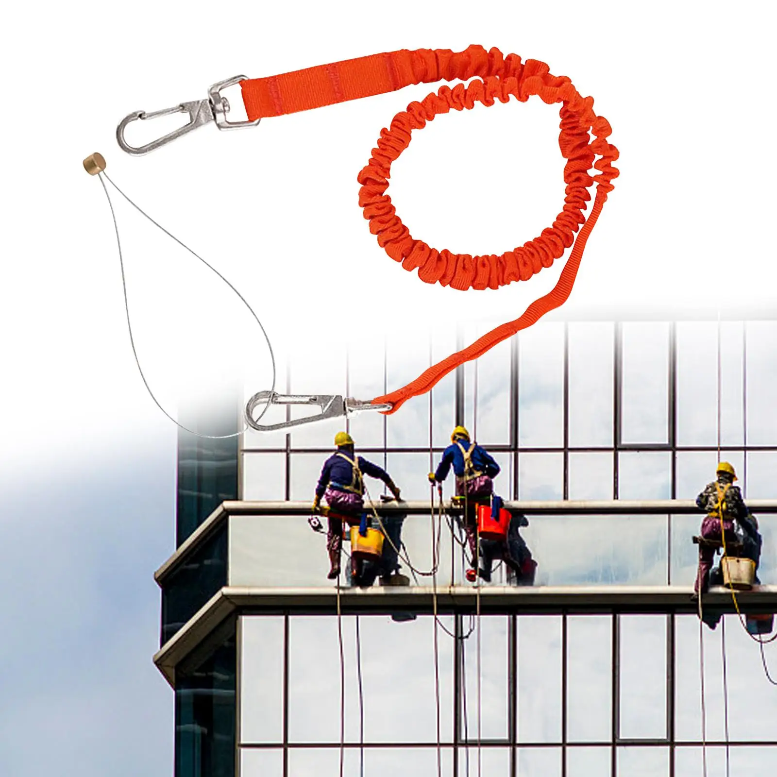 Climbing Restraint Lanyard Fall Protection Retractable Rope for Climbing