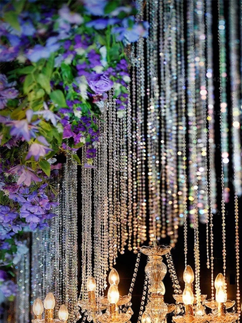Acrylic Crystal Wedding Decoration Chain Curtain Door Curtain Bead Curtain Cisas Tree Crystal Tree Bead Line Curtain