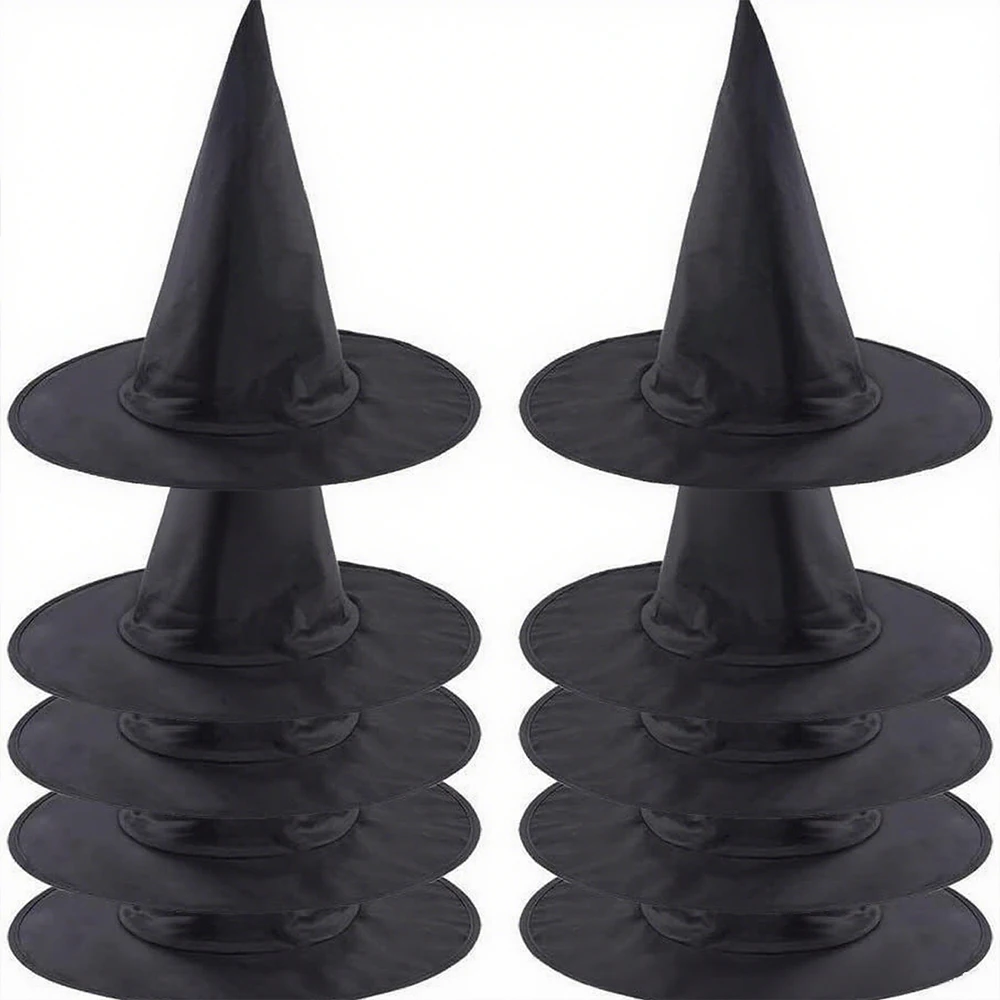 Cappello di Halloween Berretto da strega bianco nero Decorazioni pendenti per feste in casa di Halloween Puntelli cosplay Bomboniera da festival Cappelli da mago Giocattoli per bambini