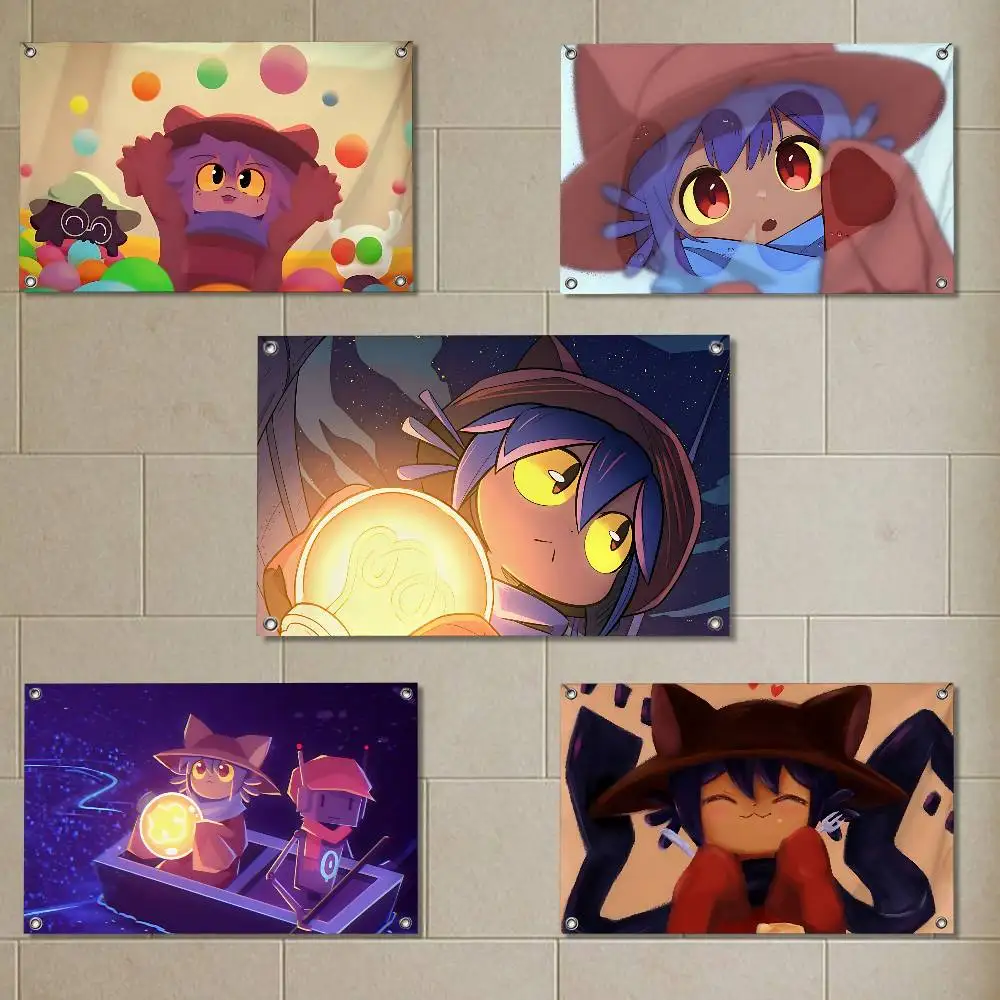 

cute Niko game OneShot Flags for party living room camping bedroom carnival booth interior decorations