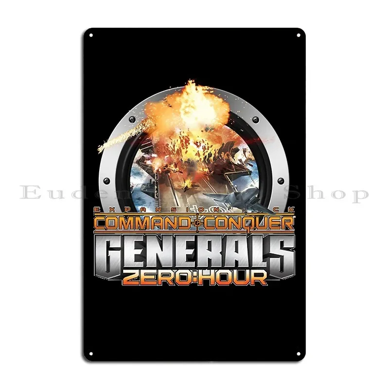 Command And Conquer Generals Zero Hour Metal Plaque Wall Designer Wall Decor Club Bar Club Tin Sign Poster