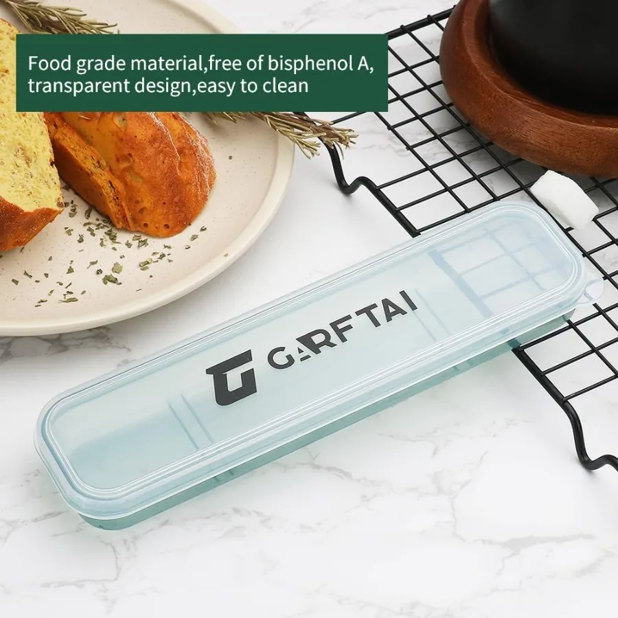 مجموعة أدوات السفر المحمولة مع علبة. مجموعة أدوات فضية للسفر من الفولاذ المقاوم للصدأ. أواني التخييم الفضية القابلة لإعادة الاستخدام. إيلود