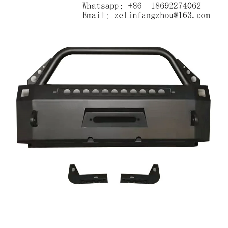 

2019+ For Toyota For 4Runner Front Bumper With Off-Road Steel Side Sway Bar New Front Cow Bar Bumper And Fog Light Cut-Outs