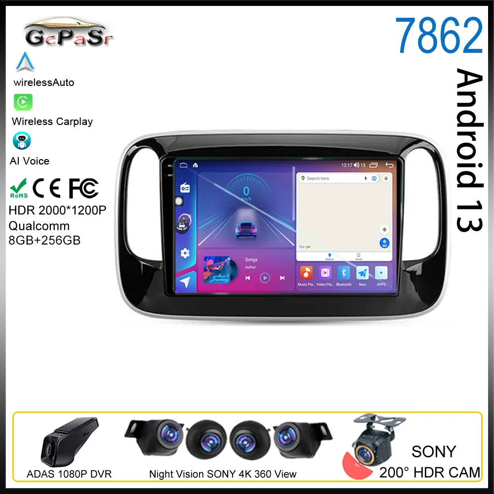 

Android For GAC Trumpchi GS3 GE3 2017-2021 Car Auto Radio Multimedia Video Player Carplay GPS Navigation Rear camera Screen DVD