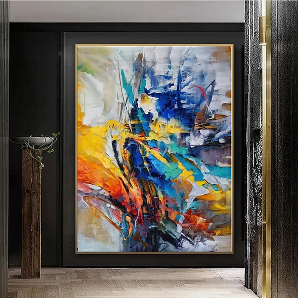 

Handmade Oil Painting Canvas Wall Art Decoration Modern Abstract Living Room Aisle Bedroom Wall Luxurious Decorative Painting