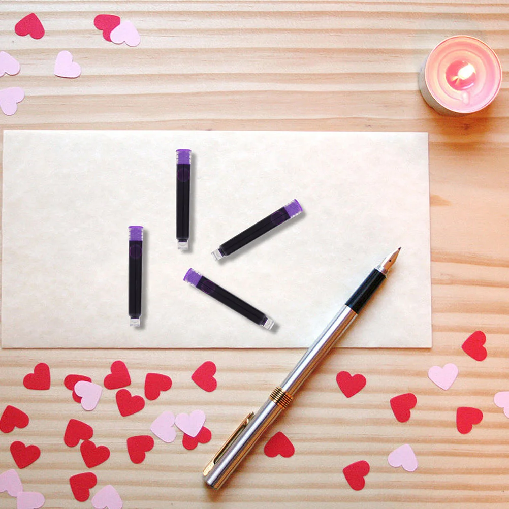 

100Pcs Creative Fountain Pen Ink Fill Assistant Plastic Strong and for Continuous Use Exquisite Workmanship