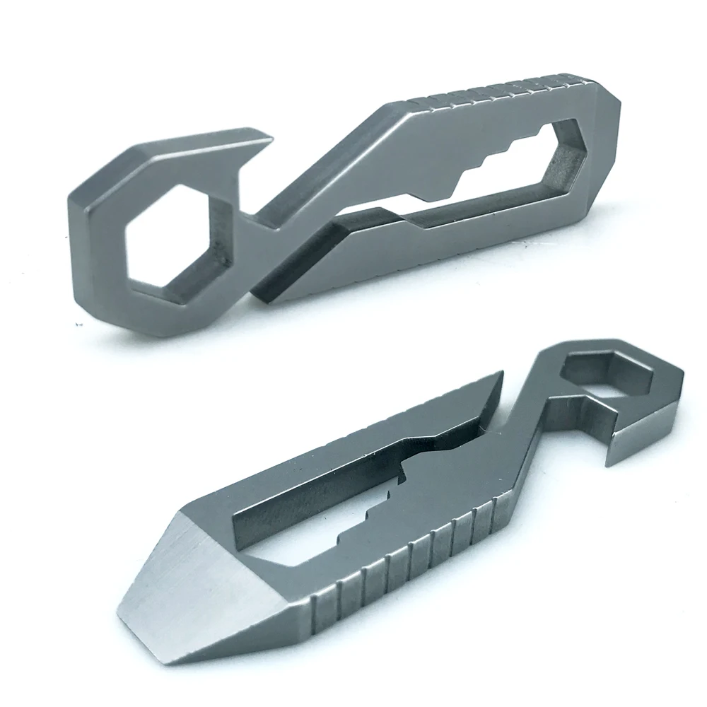 8 In 1 Multifunction Stainless Steel Wrench Potable EDC Gadget Bottle Opener Screwdriver Hex Wrench 5/6/7/8mm